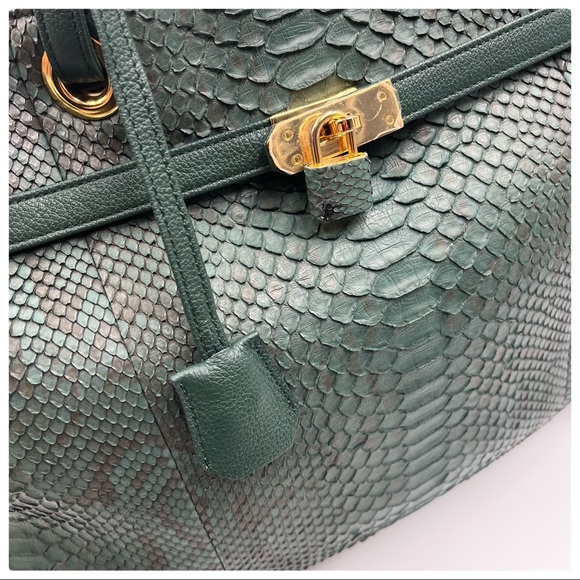 ANKH JET Python skin Shoulder Bag - Picture 5 of 10